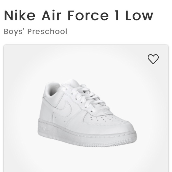Nike Other - Nike Air Force 1’s White Size: 1 Youth